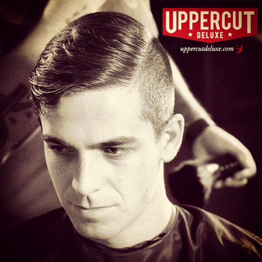 Justin Hannan in the Uppercut Deluxe hair campaign